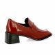 Fremilu Mocassins cuir vernis bordeaux