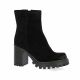 Spaziozero Boots cuir velours noir