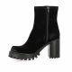 Spaziozero Boots cuir velours noir