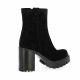 Spaziozero Boots cuir velours noir