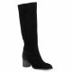 Gianni crasto Boots cuir velours noir