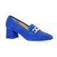 Vidi studio Mocassins cuir velours bleu