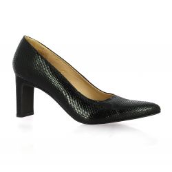 Vidi studio Escarpins cuir serpent noir