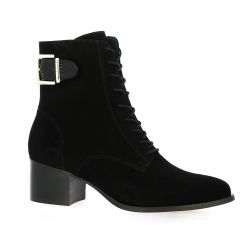 Vidi studio Boots cuir velours noir