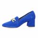 Vidi studio Mocassins cuir velours bleu