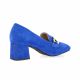 Vidi studio Mocassins cuir velours bleu