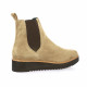 Vidi studio Boots cuir velours camel