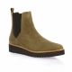 Vidi studio Boots cuir velours taupe