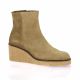 Patricia miller Boots cuir velours taupe