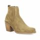 Patricia miller Boots cuir velours taupe