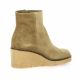 Patricia miller Boots cuir velours taupe