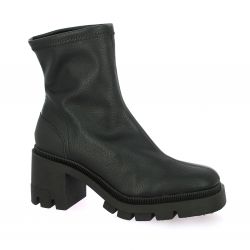 Miss elastic Boots cuir noir