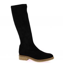 Miss elastic Bottes cuir velours noir