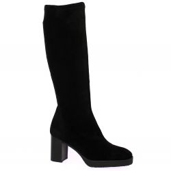 Miss elastic Bottes cuir velours noir