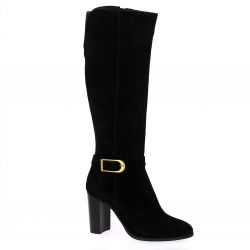 Pao Bottes cuir velours noir