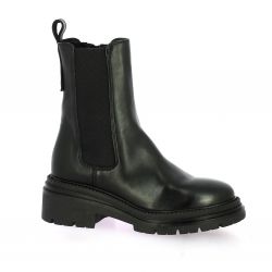 Reqins Boots cuir noir