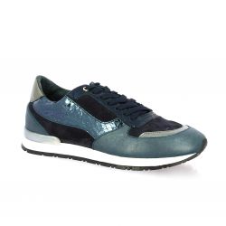Reqins Baskets cuir marine