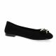 Reqins Ballerines cuir velours noir