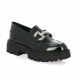 Reqins Mocassins cuir vernis noir