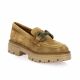Reqins Mocassins cuir velours camel