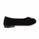 Reqins Ballerines cuir velours noir