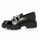 Reqins Mocassins cuir vernis noir