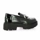 Reqins Mocassins cuir vernis noir