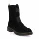 Reqins Boots cuir velours noir