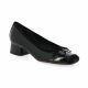 Reqins Ballerines cuir vernis noir