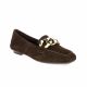 Reqins Mocassins cuir velours marron