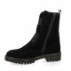 Reqins Boots cuir velours noir