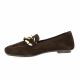 Reqins Mocassins cuir velours marron