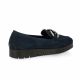 Reqins Mocassins cuir velours marine