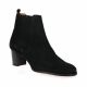 Pao Boots cuir velours noir