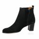 Pao Boots cuir velours noir