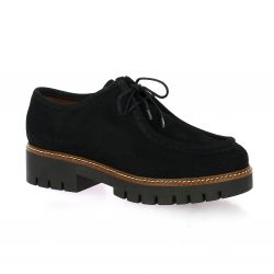 Pao Derby cuir velours noir