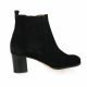 Pao Boots cuir velours noir