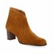 Pao Boots cuir velours cognac