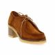 Pao Derby cuir velours cognac