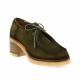 Pao Derby cuir velours kaki