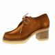 Pao Derby cuir velours cognac