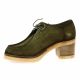 Pao Derby cuir velours kaki