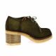 Pao Derby cuir velours kaki