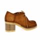 Pao Derby cuir velours cognac