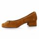 Pao Ballerines cuir velours cognac