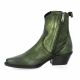 Metisse Boots cuir laminé vert