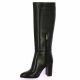 Pao Bottes cuir noir