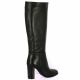 Pao Bottes cuir noir