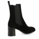 Pao Boots cuir velours noir