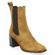 Pao Boots cuir velours cognac